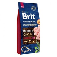 BRIT PREMIUM BY NATURE SENIOR L+XL Z KURCZAKIEM SUCHA KARMA DLA PSA 15kg