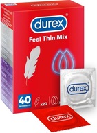 DUREX Feel Thin Mix kondómy TENKÁ 40 ks