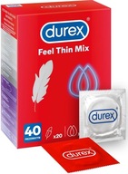 DUREX Feel Thin Mix prezerwatywy CIENKIE 40 szt.