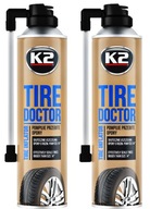 2X K2 TIRE DOCTOR 500ML KOŁO ZAPASOWE ŚRODEK DO USZCZELNIANIA OPON POMPOWAN