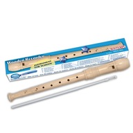 Jednoduchá drevená flauta biela /Bontempi