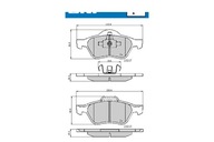 SKF VKBP 80309 Sada brzdových doštičiek, kotúčové brzdy