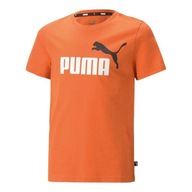 Koszulka młodzieżowa Puma ESS+ Col Logo Tee pomara