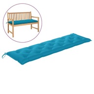 Poduszka na ławkę ogrodową, jasnoniebieska, 180x50