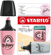 Zakreślacze Stabilo Boss Mini Pastelowe 3 Kolory 07/03-49 Pastellove 2.0