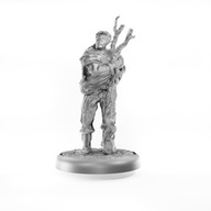 Figurka RPG - Seria Humanoidy - Stary Indianin - Szara 25 mm