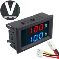 AMPÉRMETER VOLTMETER 100V 10A JEDNOSMERNÝ PRÚD DC