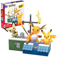 MEGA CONSTRUX POKEMON EWOLUCJA PIKACHU PICHU RAICHU ZESTAW KLOCKI 159 EL.