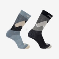 Viacfarebné ponožky do polovice lýtok Salomon