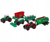 SADA MALÝ FARMÁR POĽNOHOSPODÁRSKE VOZIDLÁ TRAKTOR KOMBAJN 6 EL. FARMA TOI-TOYS