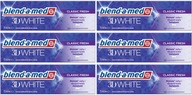 Blend-a-med 3D White Classic Fresh Zubná pasta 6 X 75 ml