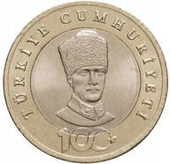Turcja 5 lirów - 100 rocz.Powstania Republiki 2023 rok. Bimetal