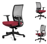 Krzesło Biurowe ANGGUN M Czerwone Unique Obrotowe Ergonomiczne Siatka