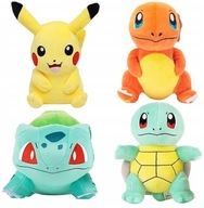 MASKOTKI POKEMON PIKACHU CHARMANDER BULBASAUR SQUIRTLE 4 SZTUKI zestaw