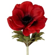 Piękny sztuczny kwiat dekoracyjny czerwony 53 cm