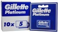 Gillette Platinum żyletki Zestaw 10 x 5 sztuk