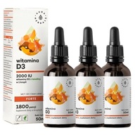 Aura Herbals Vitamín D3 v kvapkách Forte 2000 IU MCT 50 ml