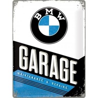 Plakat metalowy 30x40 BMW Garage