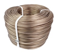 Acél kötél StarLiftPolska 6 mm átmérőjű, 50 m hosszú, PVC bevonattal