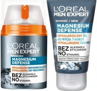 LOREAL Men Expert Magnesium krem nawilżający + żel