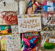 Party doboz Szülinapi szett lufi dekoráció