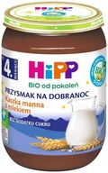 HiPP BIO kaszka manna mlekiem dla dzieci 4m+ 190 g