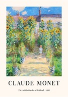 Plakat 29,7x21 A4 Claude Monet ogród malowany wieś sztuka BOHO 30 WZORÓW