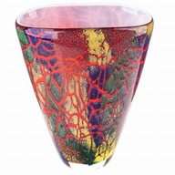 Originálna váza Murano s farebným vzorom