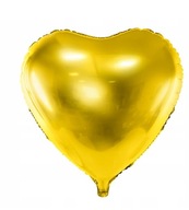 Balon foliowy 45cm serce złote komunia chrzest balon urodzinowy