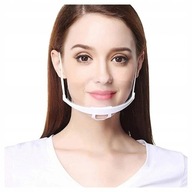 Ochranná maska plastová transparentná, opakovane použiteľná