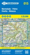 Marmolada, Pelmo, Civetta, Moiazza mapa turystyczna nr 015 Tabacco 1:25 000