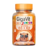 ASEPTA GigaVit Junior Želé Vitamín D3+K2 1000 IU 60 ks