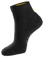 Bavlnené ponožky krátke, 3-pack Snickers Workwear 9221 '41-44 čierna
