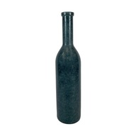 Fľaša modrá sklenená recyklovaná váza 18x75cm