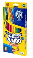 JUMBO háromszögletű Színes ceruza 12 db-os ASTRA