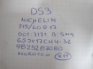 wheels discs tyres CITROEN DS3 R17 5 MM