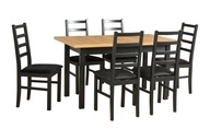 Sada rozkladací stôl MODENA 1 XL a 6 stoličiek NILO 8 Produkt Poľský farby