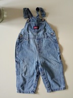 Old Navy dziecięce spodnie jeans ogrodniczki r 12-18m