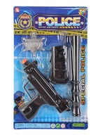 Zestaw policyjny Blister sprzęt policyjny zabawka