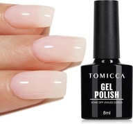 TOMICCA Lakier do paznokci UV LED mleczny biały 8 ml