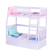 Our Generation: poschodová posteľ pre bábiky Dream Bunks Lilac