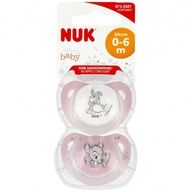 NUK Smoczek uspokajający 0-6mm Space Bambi op.2 szt. 10175003