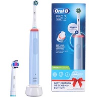 Elektrická zubná kefka Oral-B PRO 3 3700 na zuby modrá