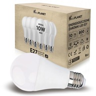 10x LED žiarovka E27 A60 10W 800lm FARBY ecoPLANET