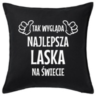 NAJLEPSZA LASKA poduszka 50x50 prezent