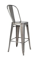Krzesło barowe TOWER BIG BACK 66 (Paris) metal - nowoczesne, wygodne
