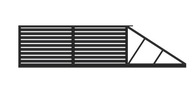brama wjazdowa PRZESUWNA FILIP 100 OCYNK + RAL