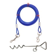 Uväzovací kábel pre psov Stake Dog Tie 300 cm modrý kábel