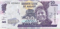 Bankovka 20 Kwacha 2020 - UNC Malawi