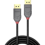 Kabel LINDY DisplayPort 1.4, czarny, 0.5 m